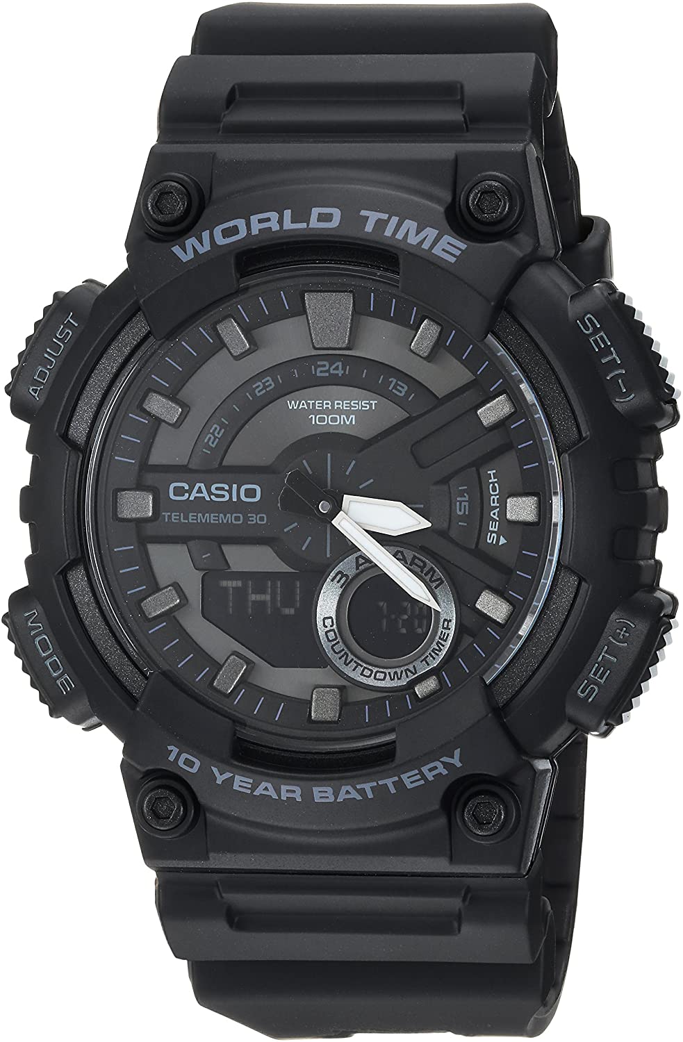 Reloj Casio AE-1200WH-1AVEF World Time • EAN: 4971850968740 • Reloj.es