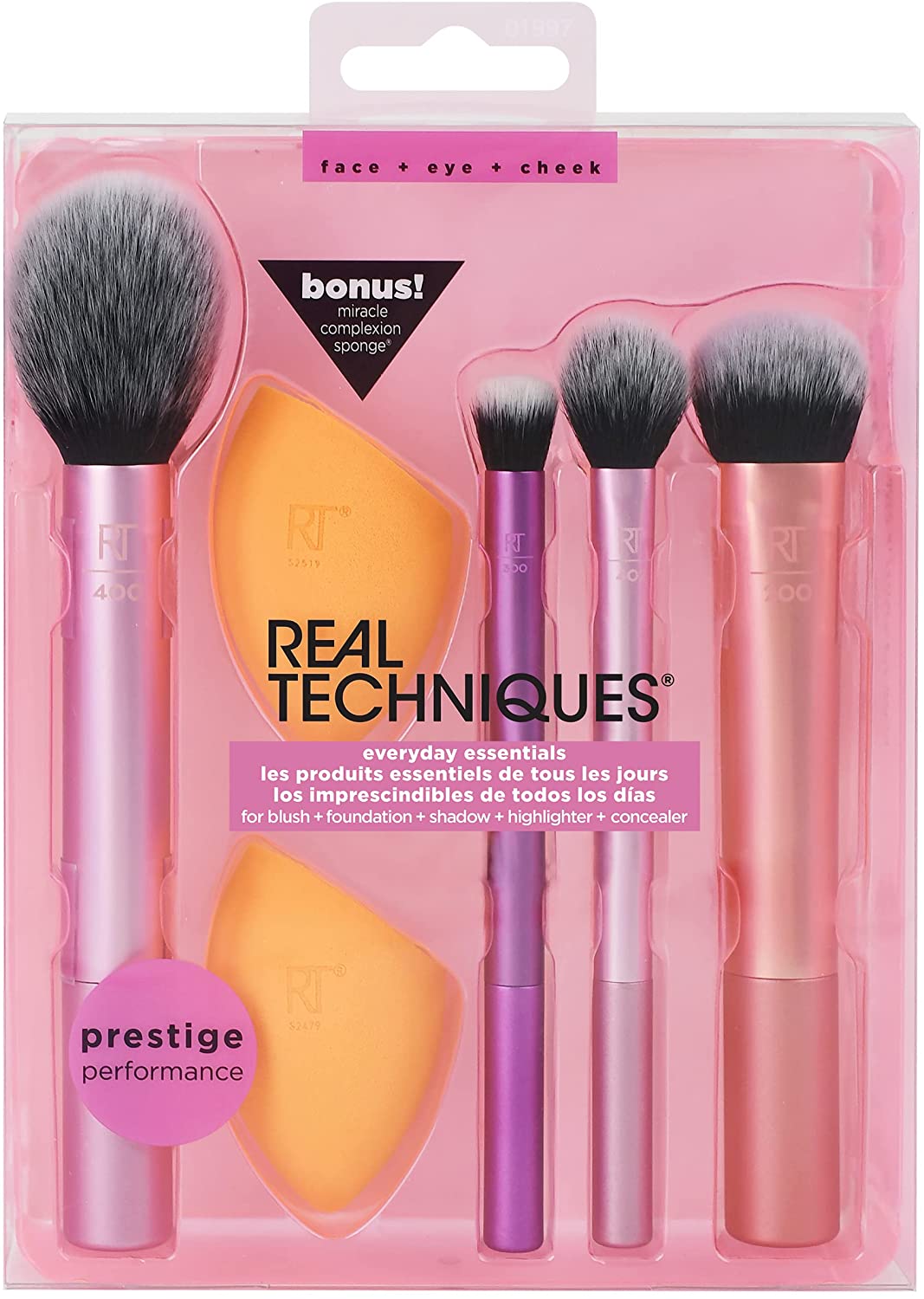 Real Techniques, Set de Brochas de Maquillaje con esponjas BuscaPromos