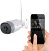 Cámara de Seguridad para Exterior WiFi HD, Visión Nocturna y Detección de Movimiento
