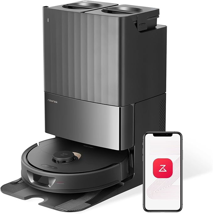 roborock Aspiradora Robot con mopa Qrevo, Dos mopas giratorias