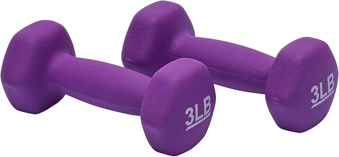 Mancuernas hexagonales de neopreno para entrenamiento