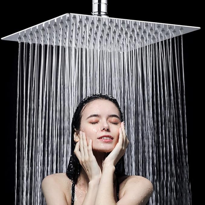 Cabeza de Ducha de Lluvia de Alta Presión, Regadera Cuadrado