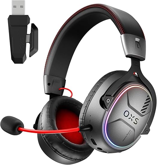 Audífonos Gamer para inalámbricos,con micrófono de cancelación de Ruido