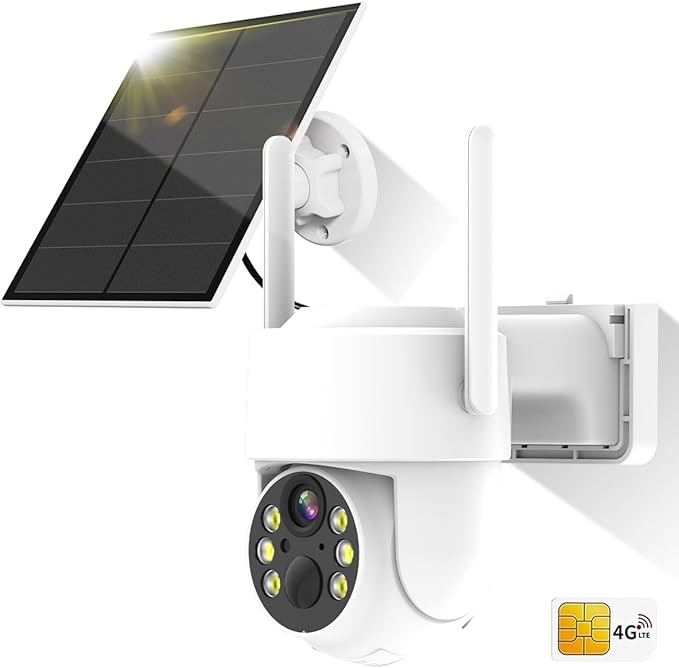 Cámaras de Seguridad Inalámbrico Exterior 4G Let Móvil,