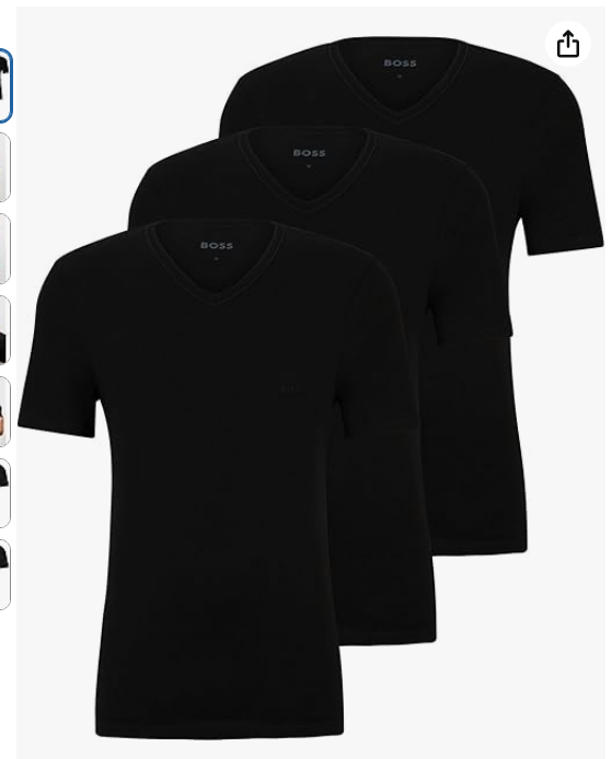 Hugo Boss Pack de Tres Playeras con Cuello en V