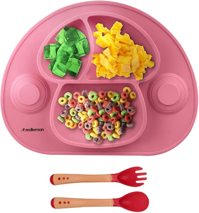 Redlemon Plato para Bebé Antiderrapante y Adherible,