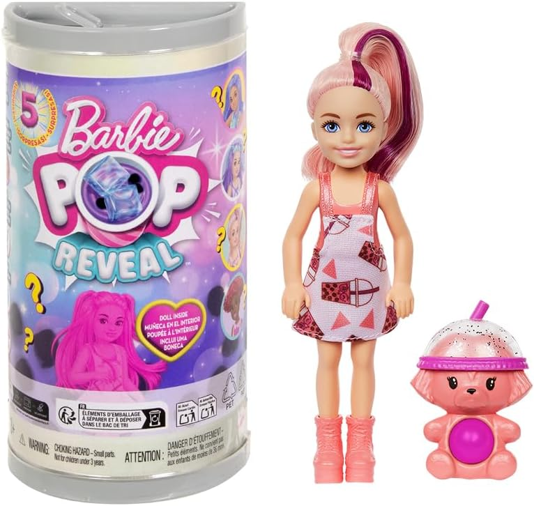 Pop Reveal Muñeca Chelsea Boba Tea Sorpresa