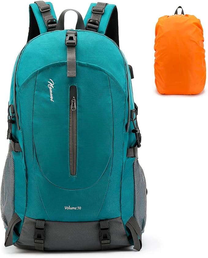Mochila Impermeable 50l Transpirable y Ligera Para Senderismo