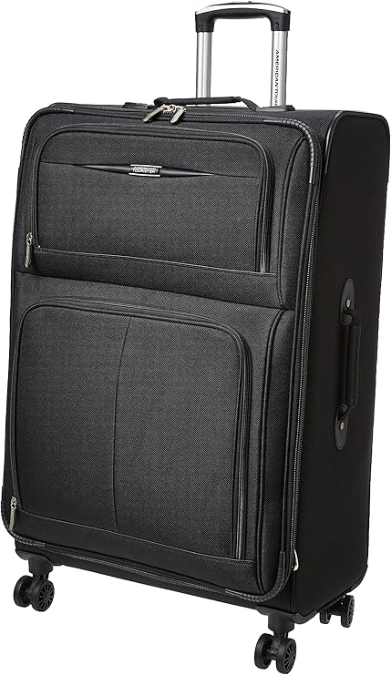 American Tourister Maleta Grande Negro Rigida 4 Ruedas