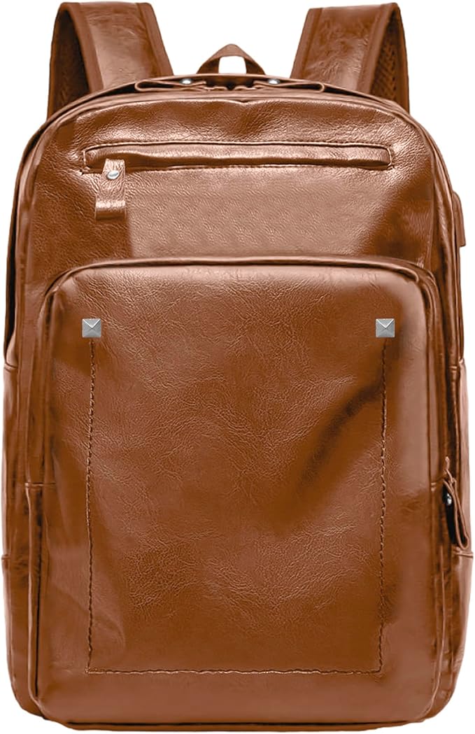 Mochila Antirrobo para Laptop Impermeable de Cuero Sintético