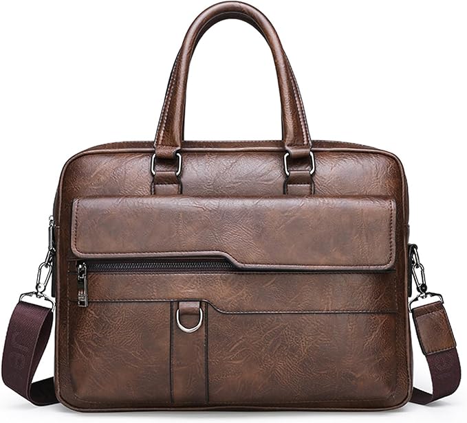 Portafolios para Hombre Piel Maletin, Bolso Mensajero de Cuero