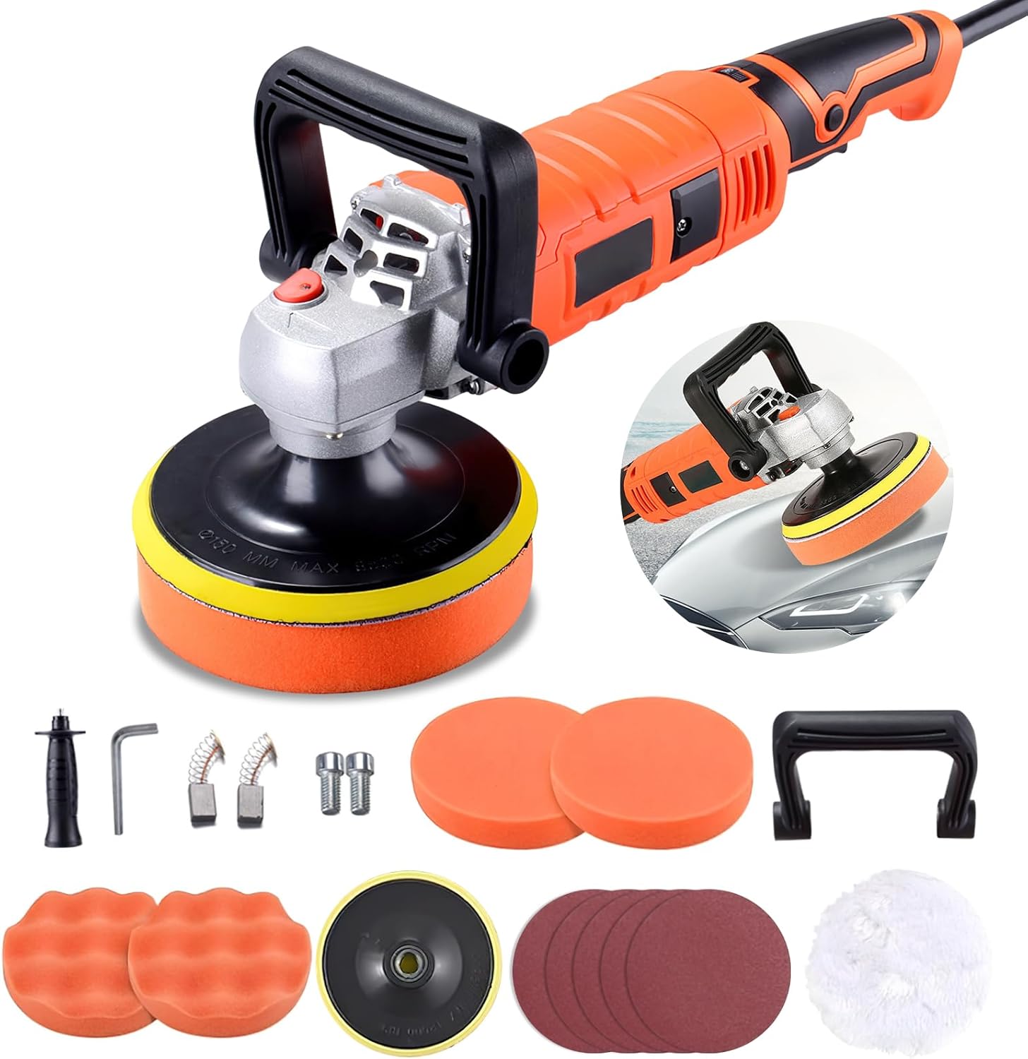 HONGHCL Pulidora de Coche – 1580W
