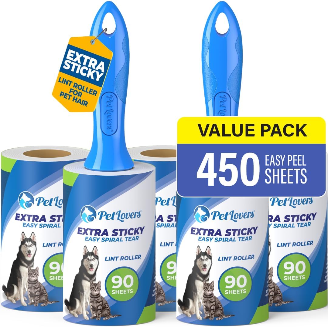 PetLovers Set de 450 Hojas Quita Pelusa para Ropa
