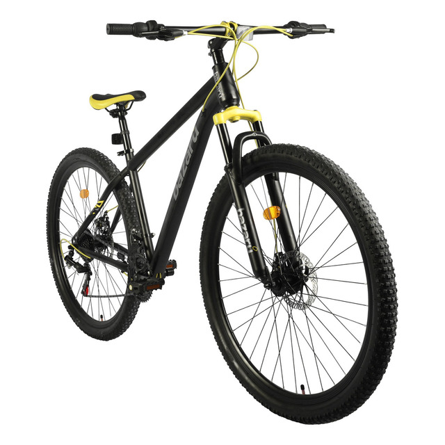 Bicicleta De Aluminio R29 Doble Suspension Nube Color Amarillo
