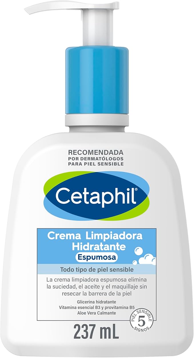 Crema Limpiadora Espumosa Hidrantante, elimina la suciedad,