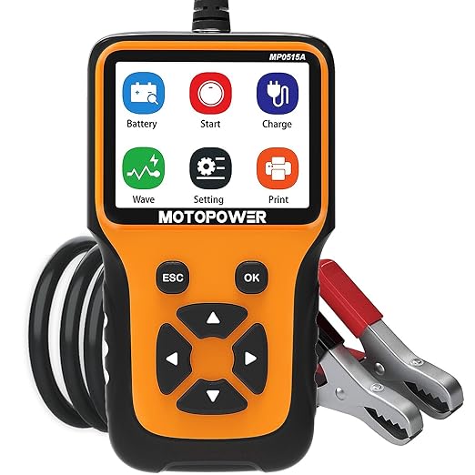 Probador de carga de batería de coche de 12 V