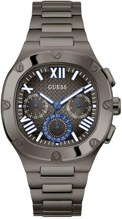 GUESS Men’s 42mm Watch – Black Strap