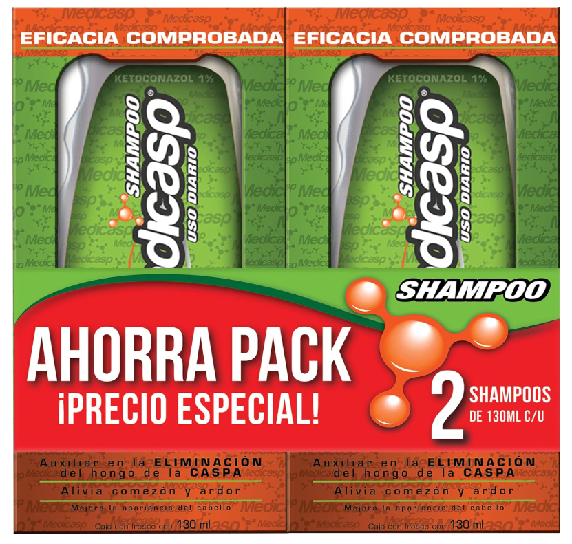 Shampoo anticaspa de grado dermatológico.