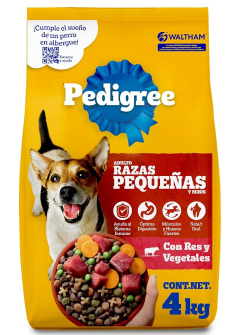 PEDIGREE Alimento para perros adultos de Razas Pequeñas 4kg