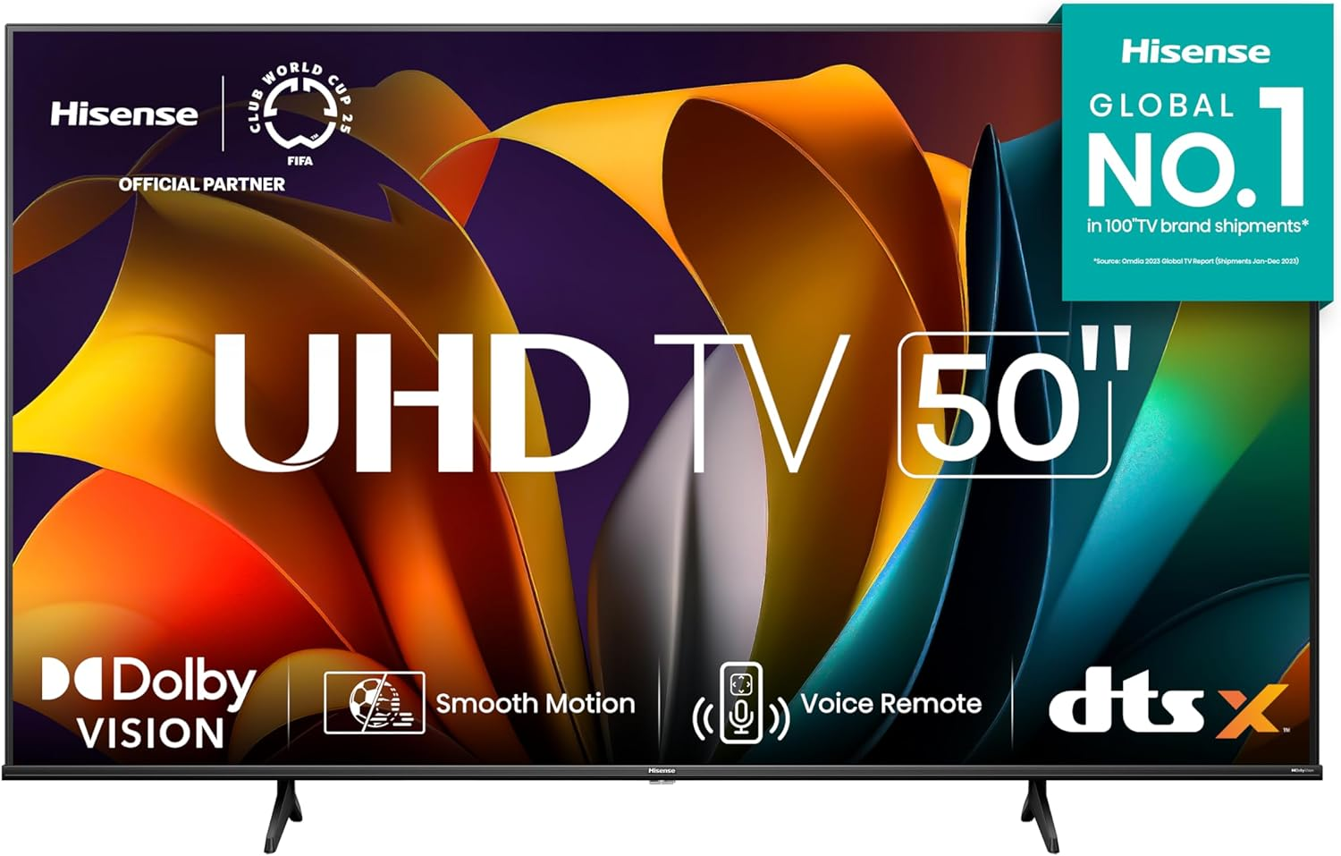 Pantalla Hisense UHD de 50″ Google TV compatible con Alexa