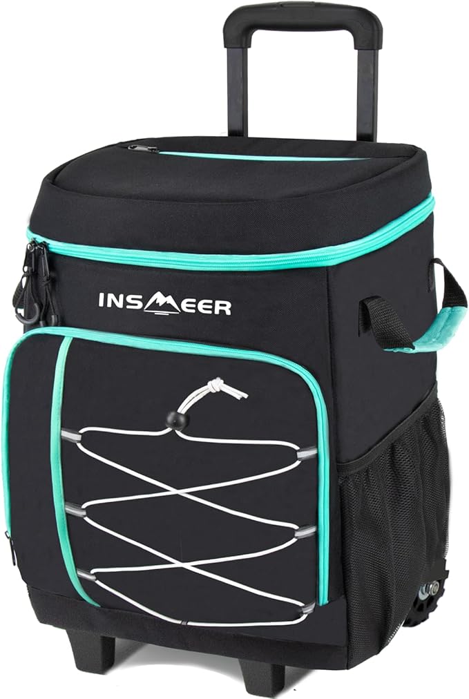 Hielera con Ruedas 75 latas/45L, Plegable Bolsa Térmica