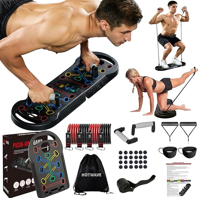 Tabla de flexiones 20 en 1, portátil y plegable,