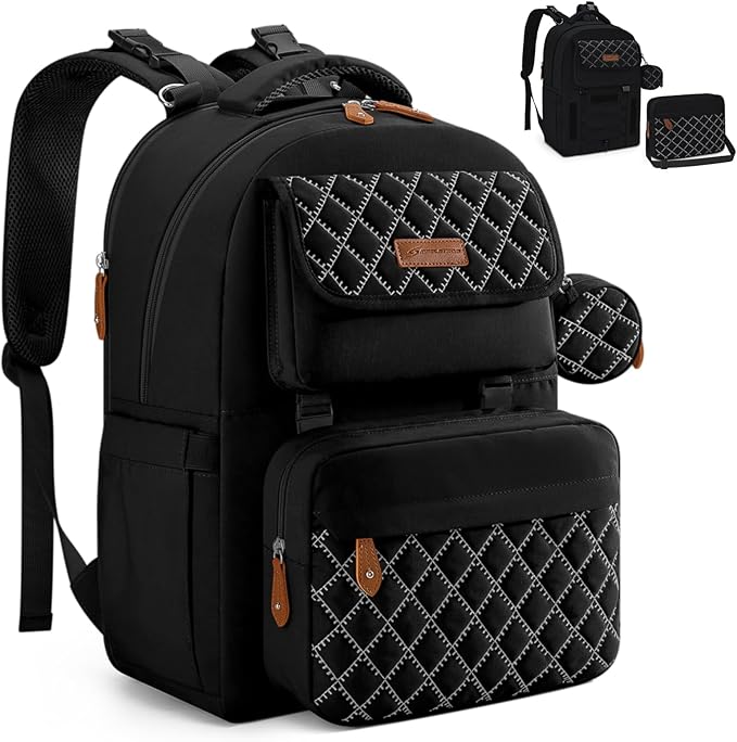 Mochila para pañales, 29L-45L expandible grande para 2 niños