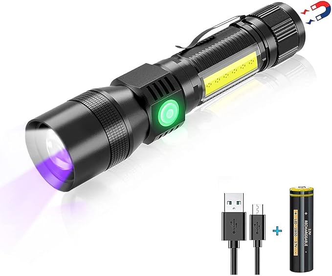 LED Luz Blanco, UV  3 en 1, 2400 Lúmenes