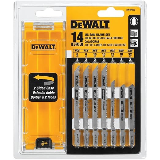 DEWALT DW3742C 14-Piece T-Shank Jig Saw Blade