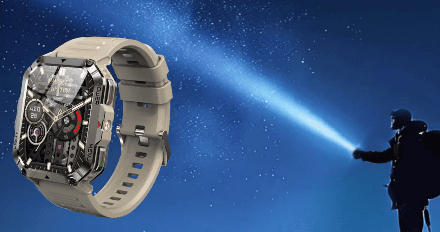Reloj Inteligente Táctico Blackview W70 Pro con Brújula y Modo Supervivencia