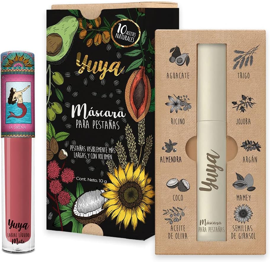 Republic Cosmetics – Set máscara 10 aceites y  Labial