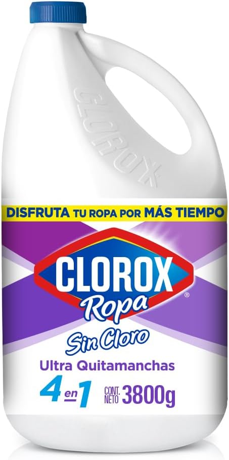 Clorox Desmanchador Blancos Brillantes Para Ropa Blanca 3.8 Lt