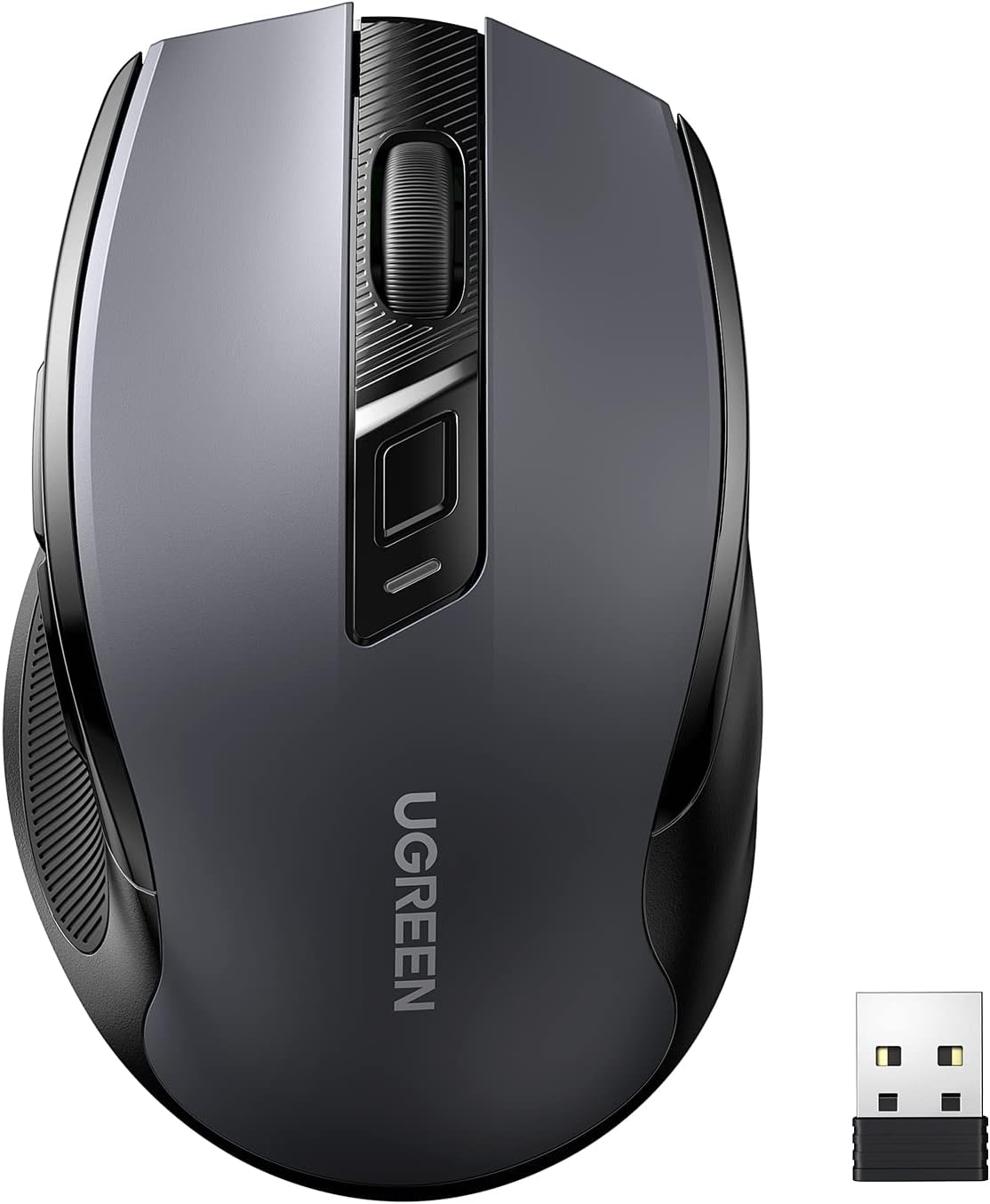 UGREEN Mouse Inalámbrico 2.4 GHz con Receptor USB,