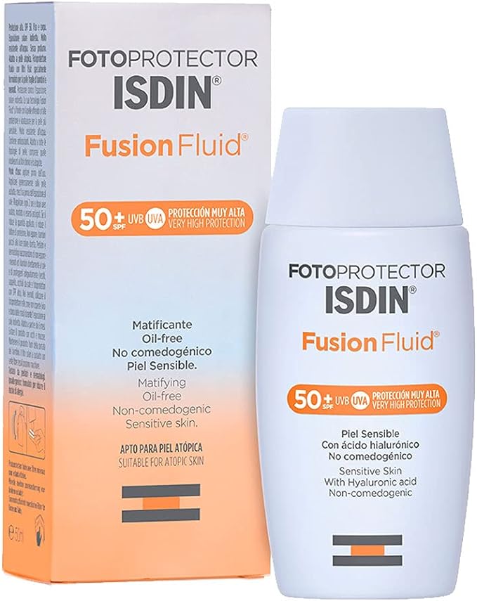 Fotoprotector Fusion Fluid SPF 50+, Protector Solar Facial,