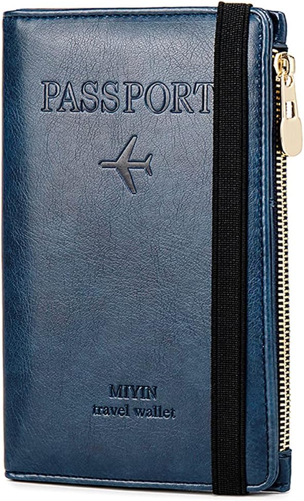 Lumbor37 Porta de Pasaporte, Funda para Pasaporte Con Bloqueo