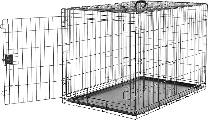 Caja plegable de alambre de metal para perro