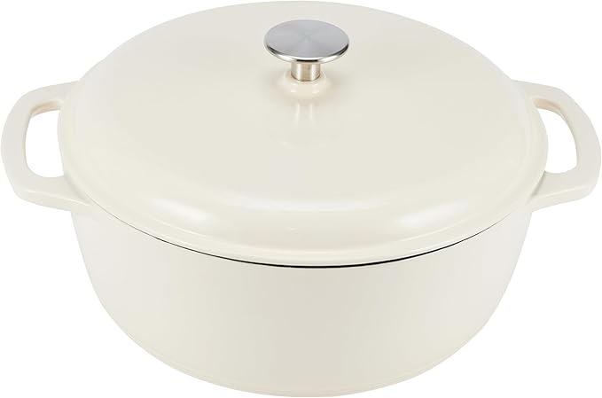 Horno holandés cubierto de hierro fundido esmaltado