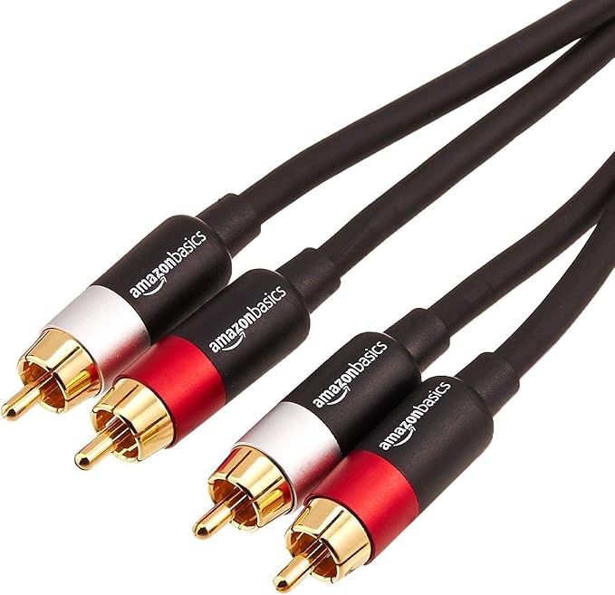 Cable de audio con 2 salidas RCA para amplificador, bocinas