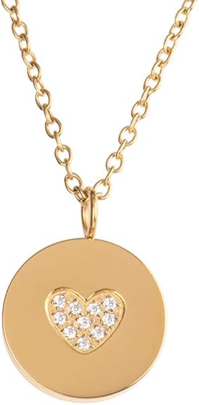Collar para Mujer de Corazón con Zirconia