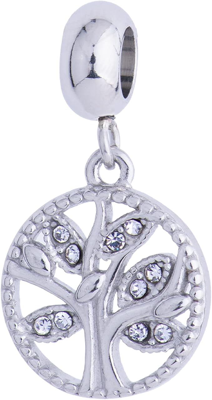 Pulseras de Mujer, Dije de Árbol de la Vida  Flor,