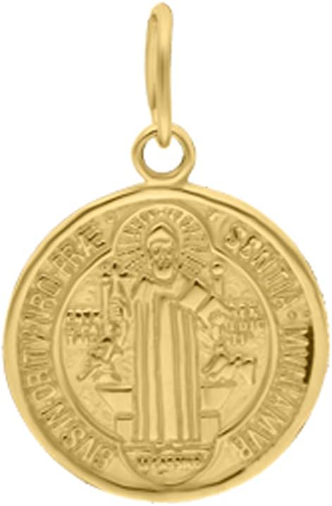 Medalla De San Benito  Cruz De San Benito 14K Oro