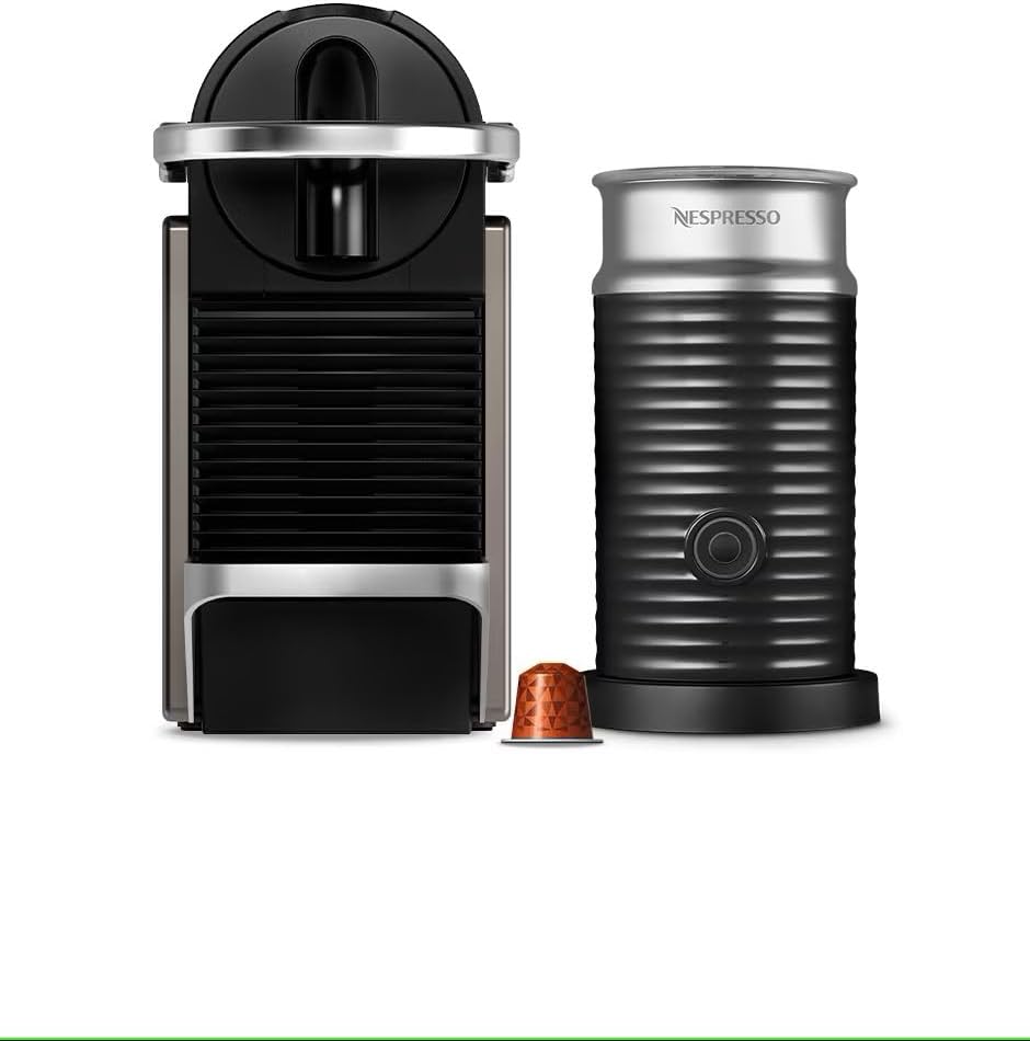Nespresso Cafetera Pixie, Color Titan