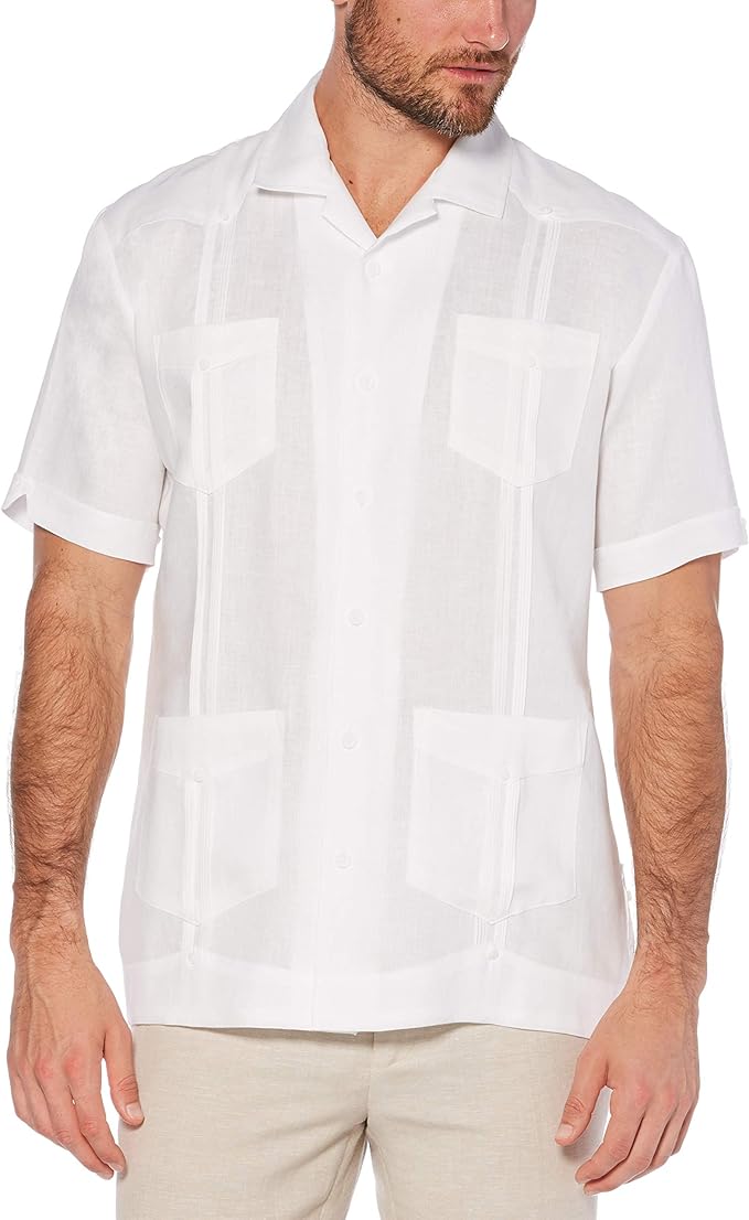 Cubavera Guayabera de Manga Corta 100% Lino