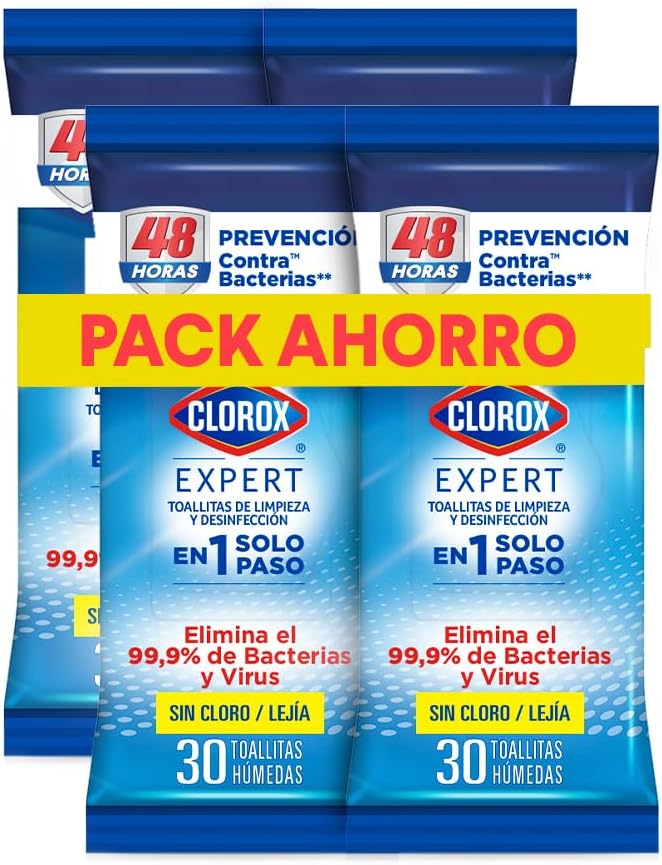 Clorox Pack De Toallitas Desinfectantes Expert Fresco 4