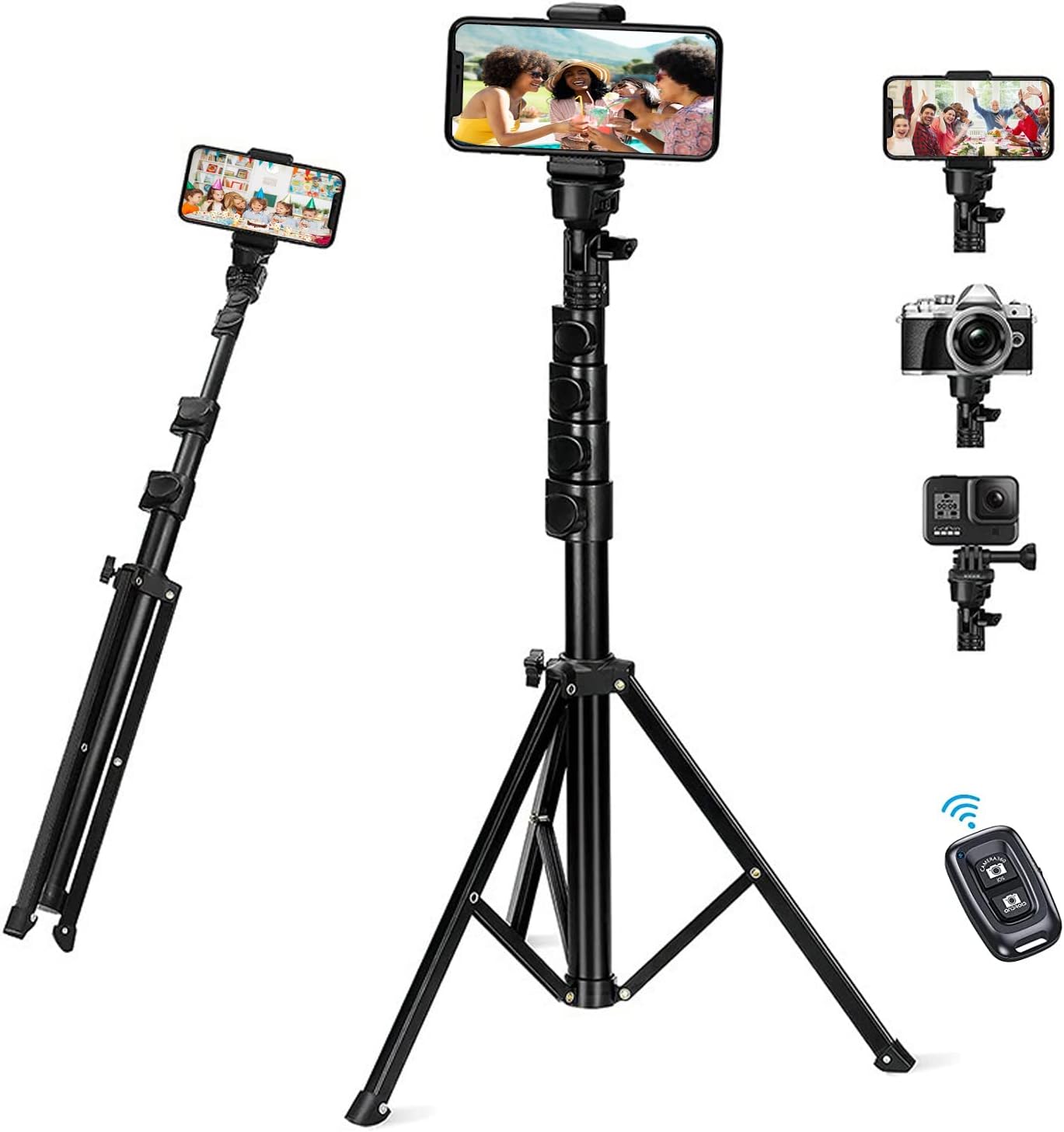 MUZENS 160CM Tripode para Teléfono Movil Extensible