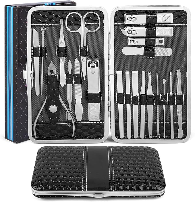 Manicura Set 21 en 1 Profesional Manicura y Pedicura
