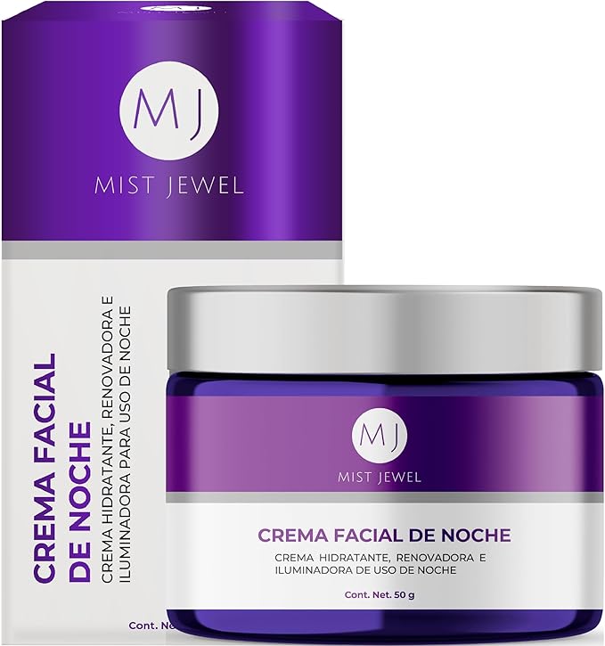 Crema de Noche Facial con Niacinamida, Ácido glicolico, Retinol