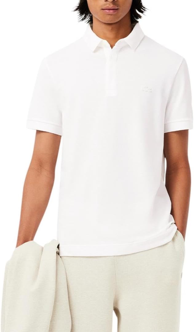 Lacoste Polo 100% de Algodón con Cuello, Botones