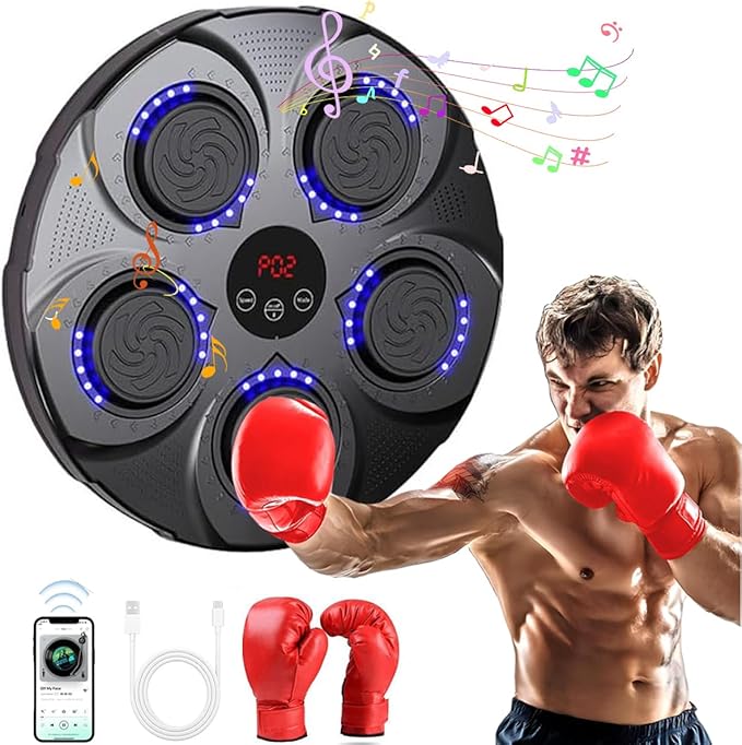Máquina de Boxeo de Pared con Música Inteligente y Bluetooth,