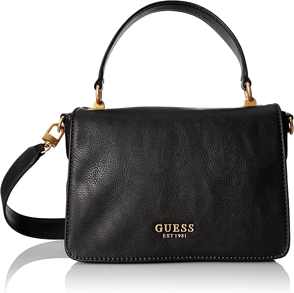 BOLSA ARJA TOP HANDLE FLAP EN COLOR NEGRO